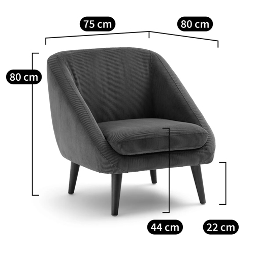 Кресло желтое с принтом Pauley Yellow Armchair в Твери