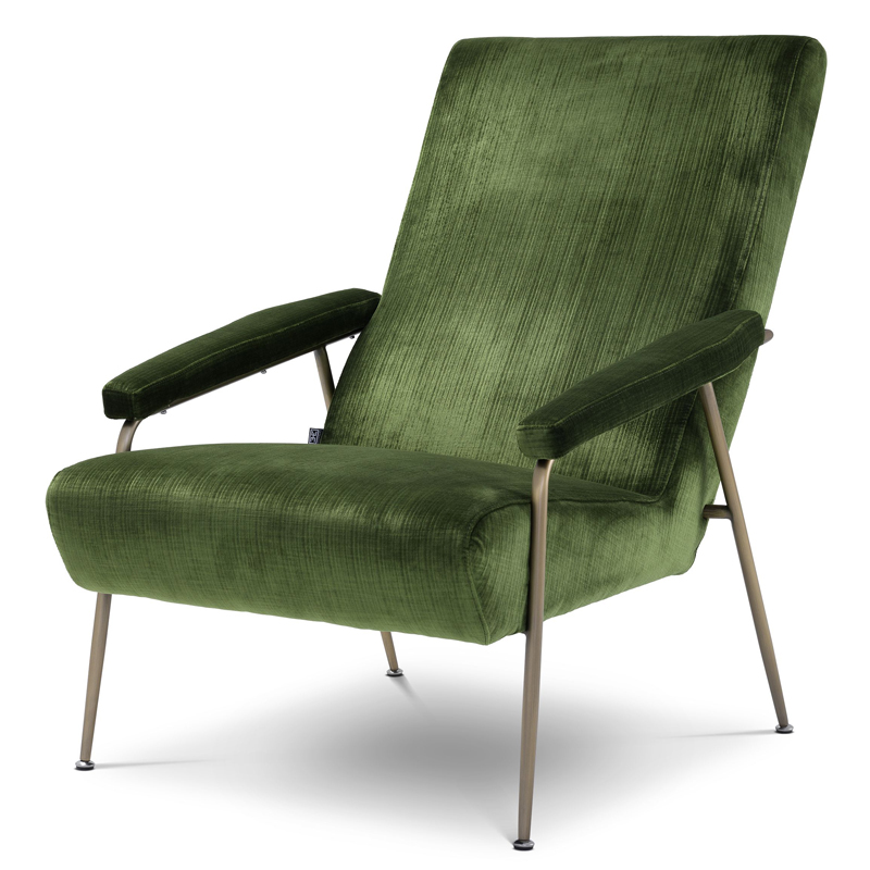 Кресло Eichholtz Chair Gio Зеленый Матовая латунь Кресло Eichholtz Chair Gio Зеленый Матовая латунь в Твери | Loft Concept