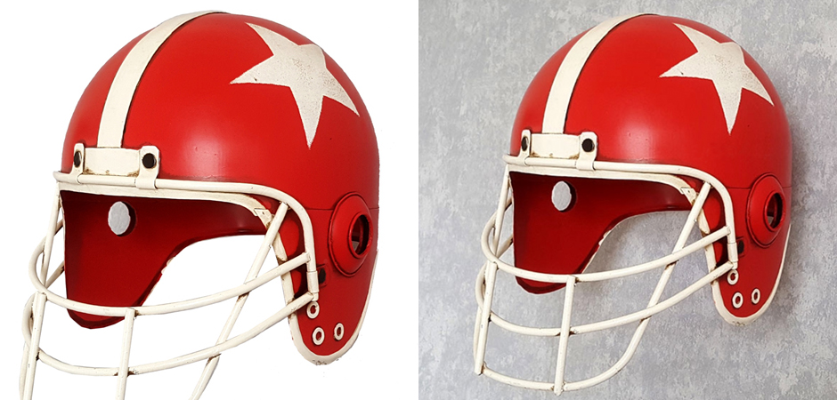 Аксессуар на стену Helmet with Star Red Аксессуар на стену Helmet with Star Red - Loft-Concept в Твери