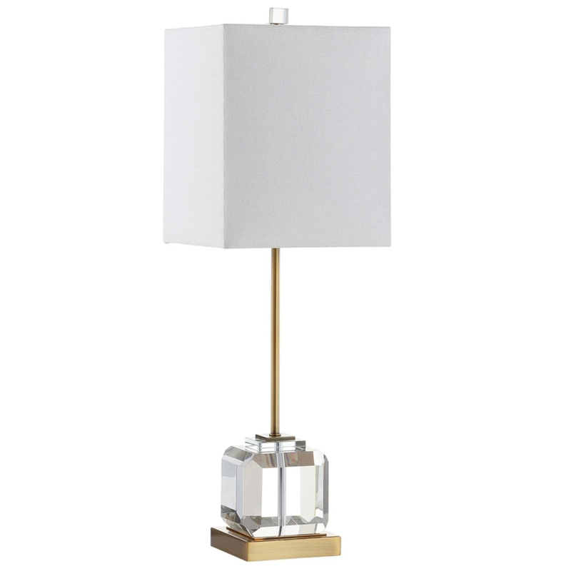 Настольная лампа Orabel Provence Table lamp Белый Прозрачное Стекло Латунь в Твери | Loft Concept 
