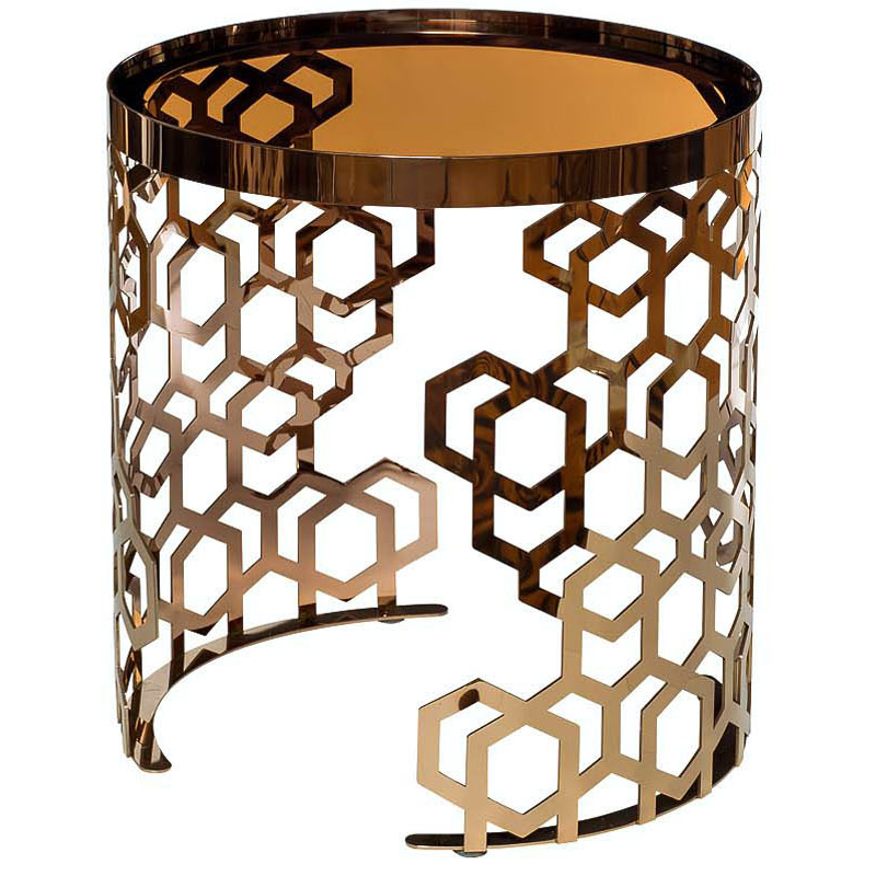 Стол Yen Geometry Table Pink Gold 50 Розовое золото Янтарь (Amber) Стол Yen Geometry Table Pink Gold 50 Розовое золото Янтарь (Amber) в Твери | Loft Concept