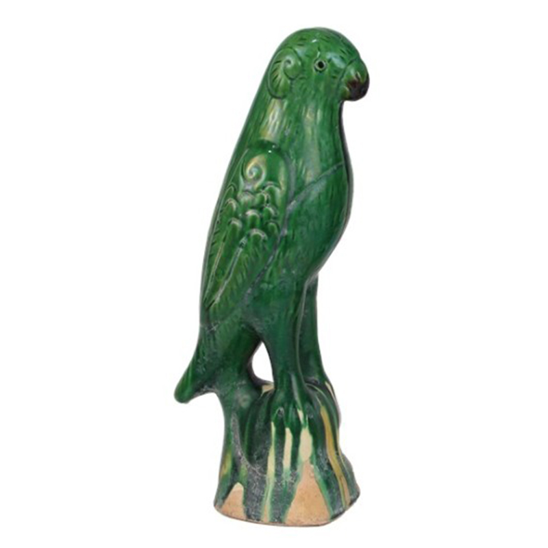 Статуэтка Green Parrot Porcelain Зеленый Статуэтка Green Parrot Porcelain Зеленый в Твери | Loft Concept