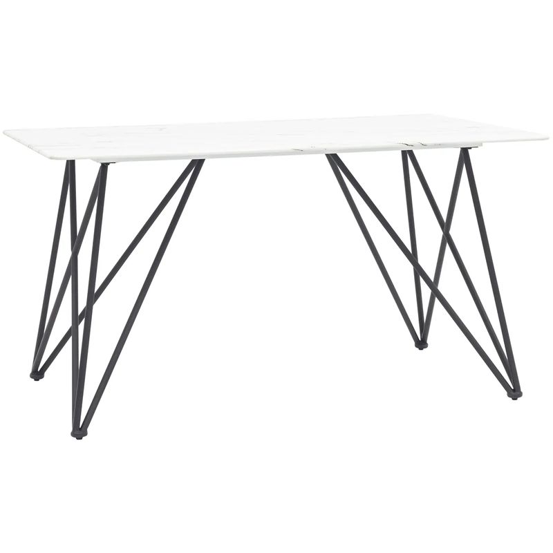 Стол обеденный Zisman Geometry №1 Белый Черный Стол обеденный Zisman Geometry №1 Белый Черный в Твери | Loft Concept