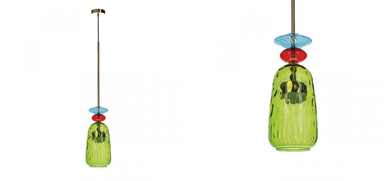 Светильник Flauti Blue Red D14 см - фото