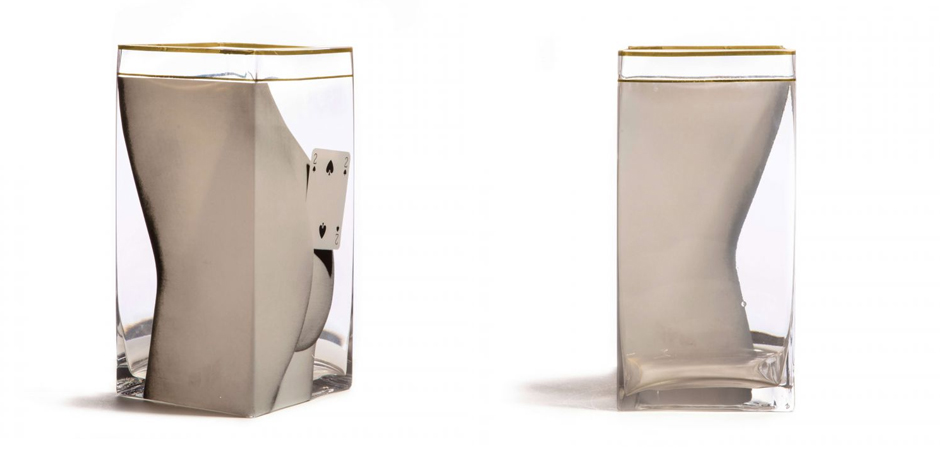 Ваза Glass vase big Two of Spades Ваза Glass vase big Two of Spades - Loft-Concept в Твери