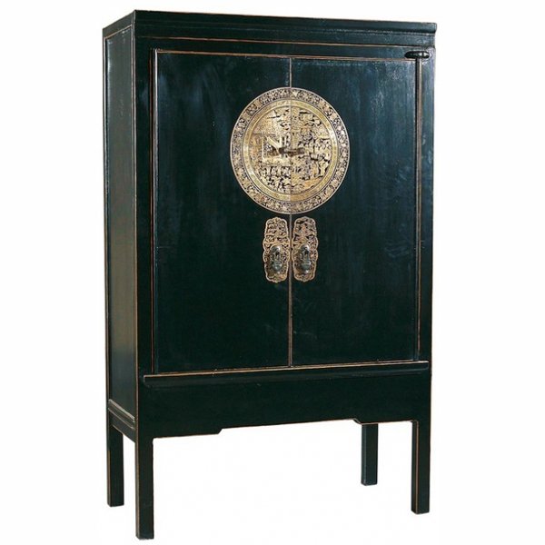 Китайский шкаф Chinese black cabinet Dynasty Ming Китайский шкаф Chinese black cabinet Dynasty Ming в Твери | Loft Concept