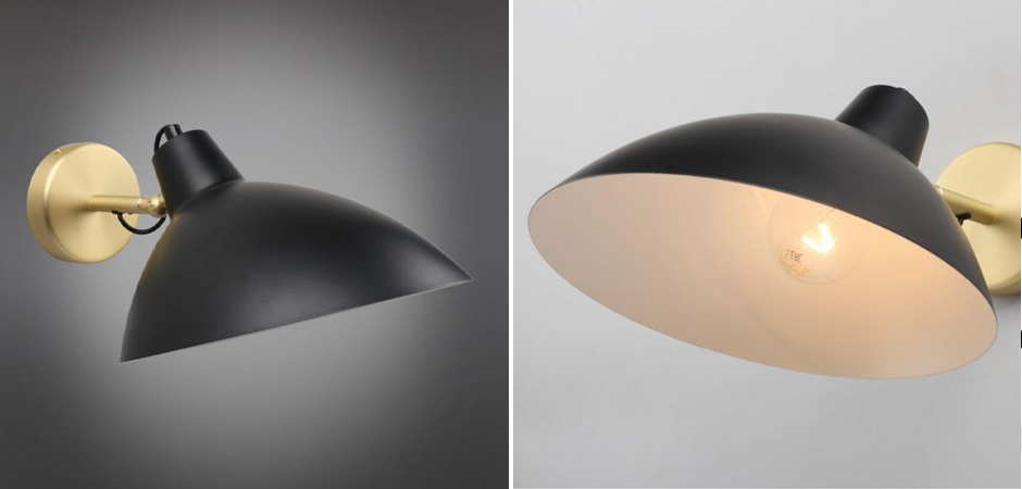 Бра с черным матовым плафоном Retro Light Бра с черным матовым плафоном Retro Light - Loft-Concept в Твери