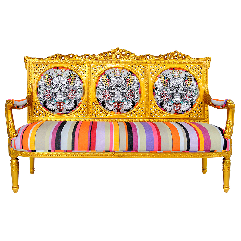 Диван Fusion Jacquard антикварный Мульти Золотой Диван Fusion Jacquard антикварный Мульти Золотой в Твери | Loft Concept