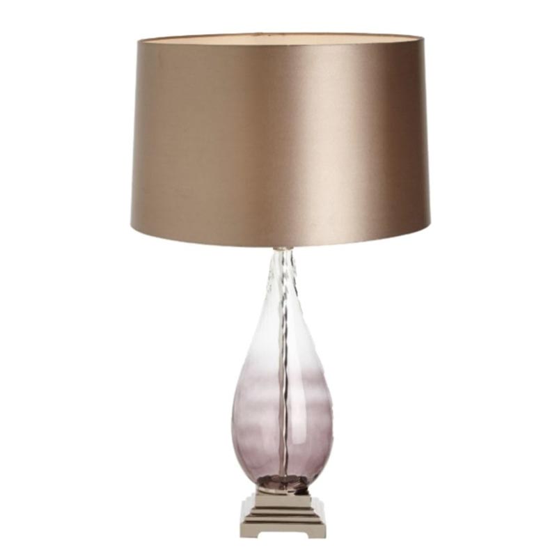 Настольная лампа Evonne Table Lamp Золотой Прозрачный фиолетовый Настольная лампа Evonne Table Lamp Золотой Прозрачный фиолетовый в Твери | Loft Concept