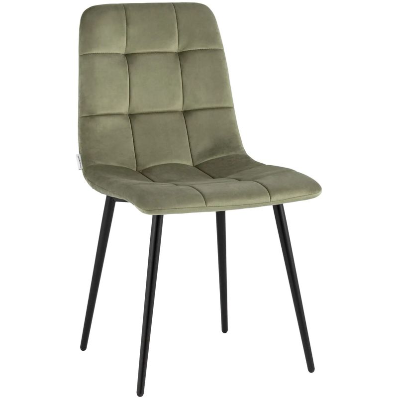 Стул NANCY Chair Пыльно-Оливковый Велюр Оливковый Черный Стул NANCY Chair Пыльно-Оливковый Велюр Оливковый Черный в Твери | Loft Concept