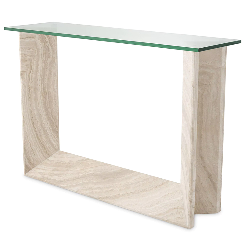 Консоль Eichholtz Console Table Fortuna Песочный Прозрачное Стекло Консоль Eichholtz Console Table Fortuna Песочный Прозрачное Стекло в Твери | Loft Concept