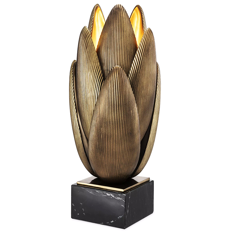 Настольная лампа Eichholtz Table Lamp Blossom Латунь Винтажная латунь Черный Мрамор Nero Настольная лампа Eichholtz Table Lamp Blossom Латунь Винтажная латунь Черный Мрамор Nero в Твери | Loft Concept