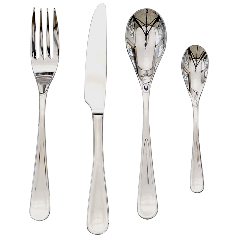 Столовые приборы на 4 персоны Contemporary Cutlery Set Серебряный Столовые приборы на 4 персоны Contemporary Cutlery Set Серебряный в Твери | Loft Concept