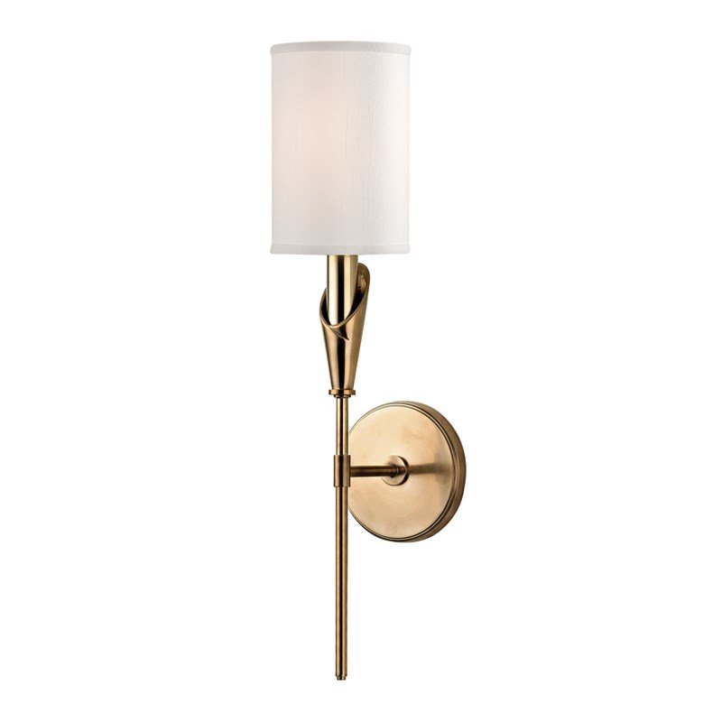 Настенный светильник Wall Sconce TATE 1311-AGB Латунь Белый Настенный светильник Wall Sconce TATE 1311-AGB Латунь Белый в Твери | Loft Concept