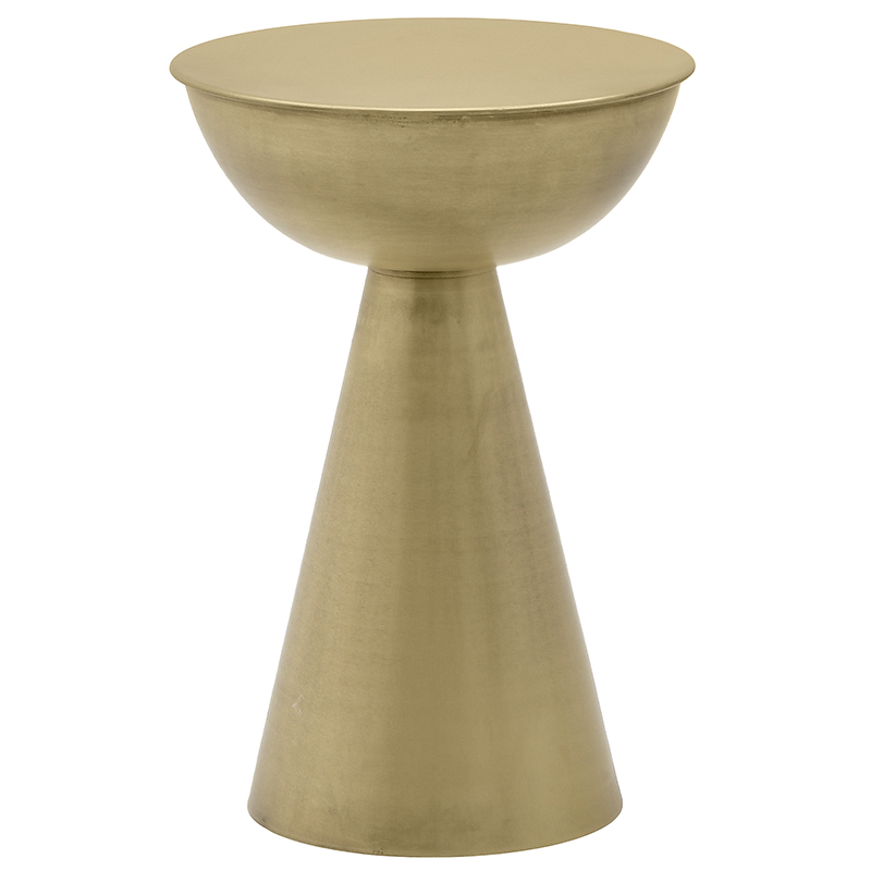 Круглый металлический приставной столик Modern Caldron Metal Side Table Золотой Круглый металлический приставной столик Modern Caldron Metal Side Table Золотой в Твери | Loft Concept
