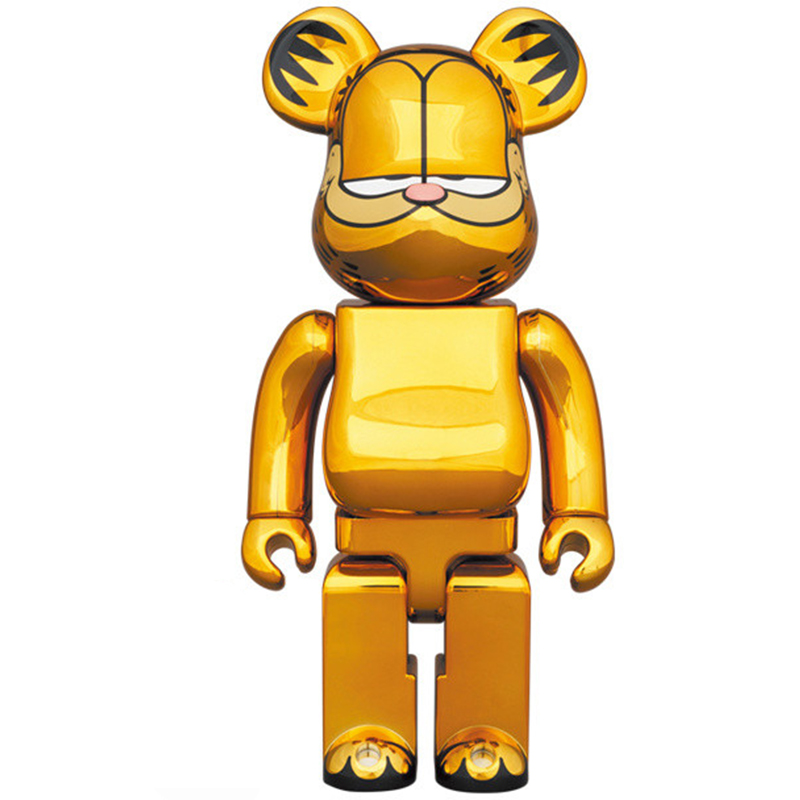 Статуэтка Bearbrick Garfield Глянцевое золото Статуэтка Bearbrick Garfield Глянцевое золото в Твери | Loft Concept