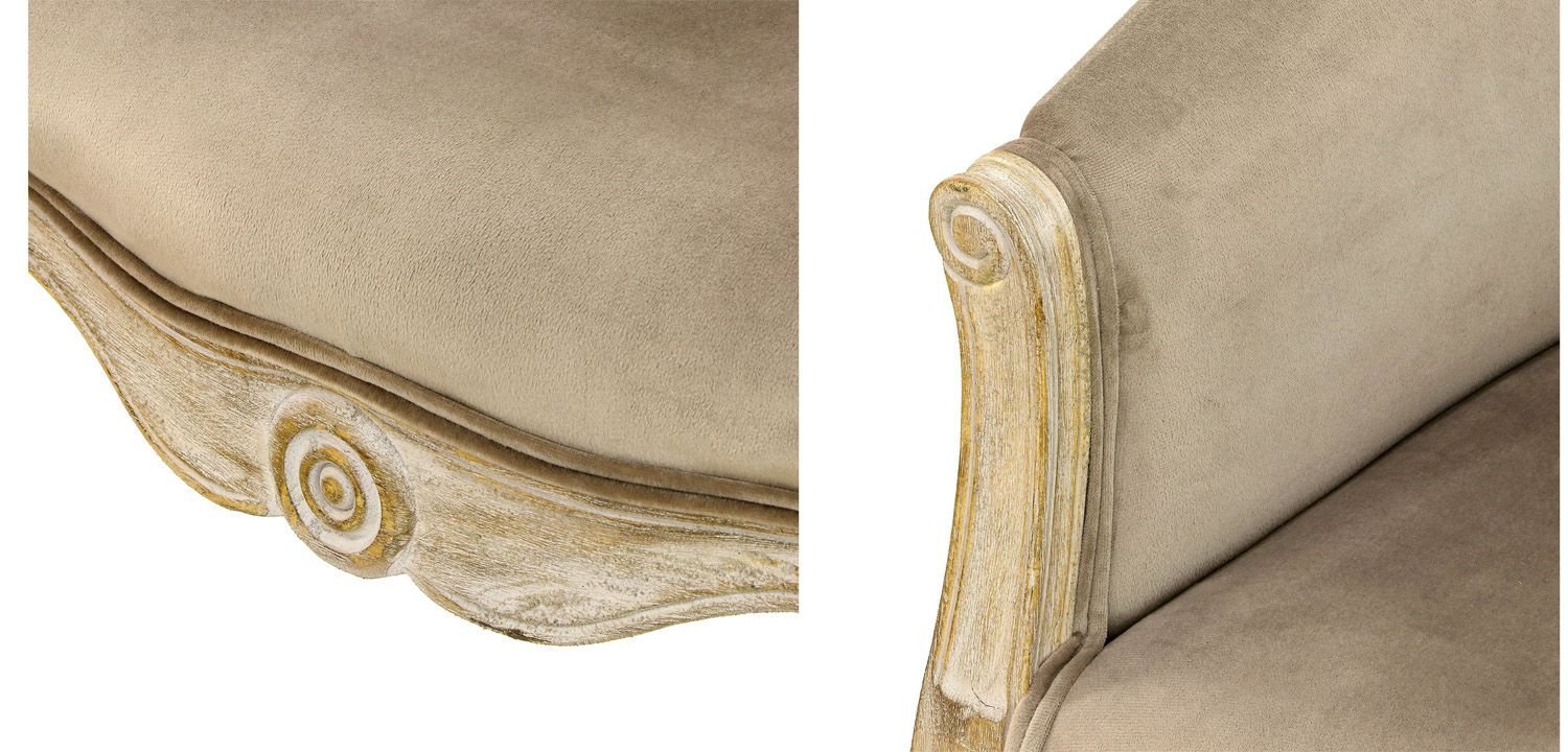 Кресло French Provence Armchair Roderic beige - фото №2