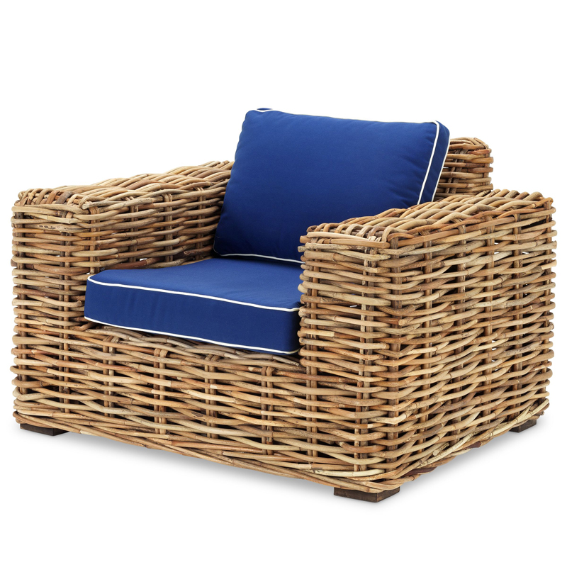 Кресло Eichholtz Chair Foster Древесина Синий Кресло Eichholtz Chair Foster Древесина Синий в Твери | Loft Concept