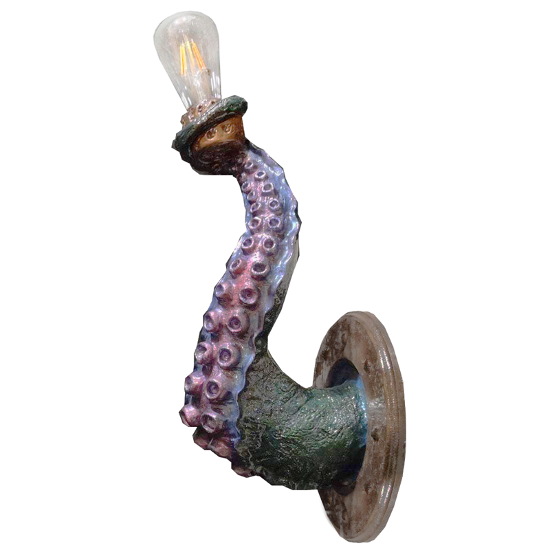 Бра Лиловый Осьминог Wall Lamp Lilac Octopus Лиловый Зеленый Коричневый винтаж Бра Лиловый Осьминог Wall Lamp Lilac Octopus Лиловый Зеленый Коричневый винтаж в Твери | Loft Concept