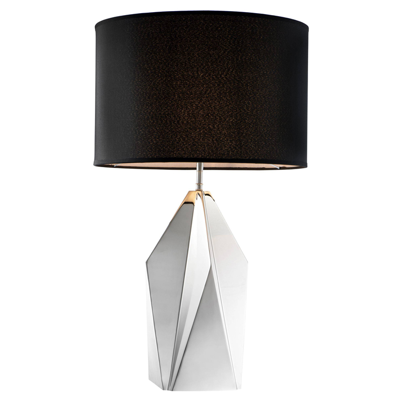Настольная лампа Eichholtz Table Lamp Setai Nickel Никель Черный Настольная лампа Eichholtz Table Lamp Setai Nickel Никель Черный в Твери | Loft Concept