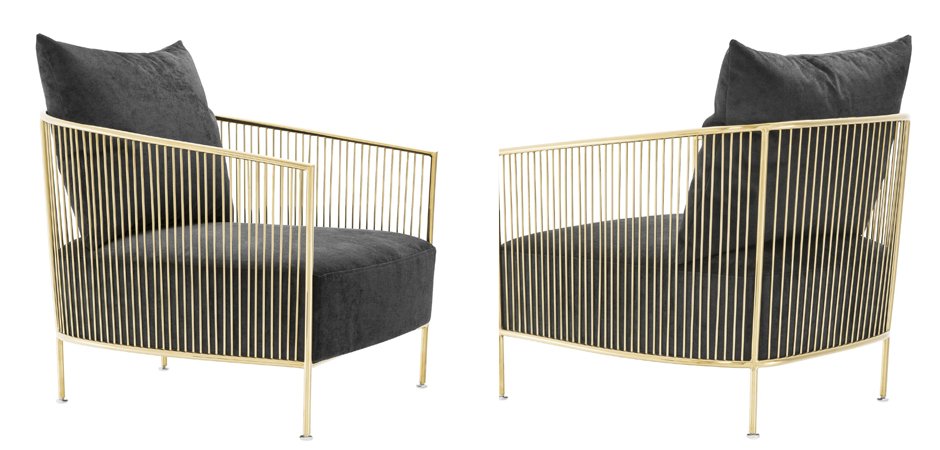 Кресло Eichholtz Chair Knox Gold Кресло Eichholtz Chair Knox Gold - Loft-Concept в Твери