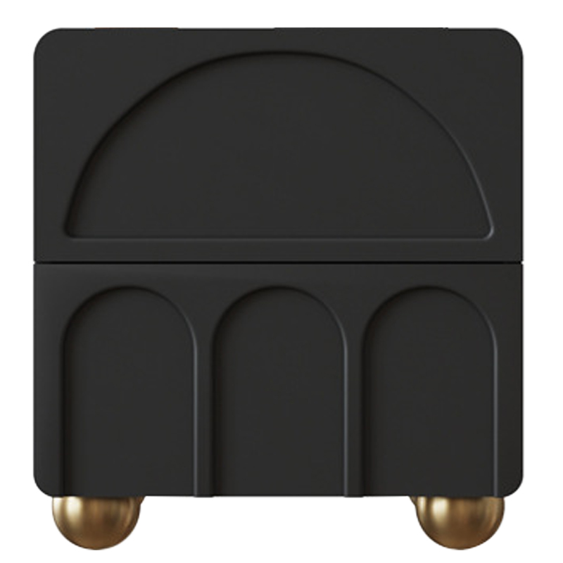 Тумба Arch Nightstand Black Черный Золотой Тумба Arch Nightstand Black Черный Золотой в Твери | Loft Concept