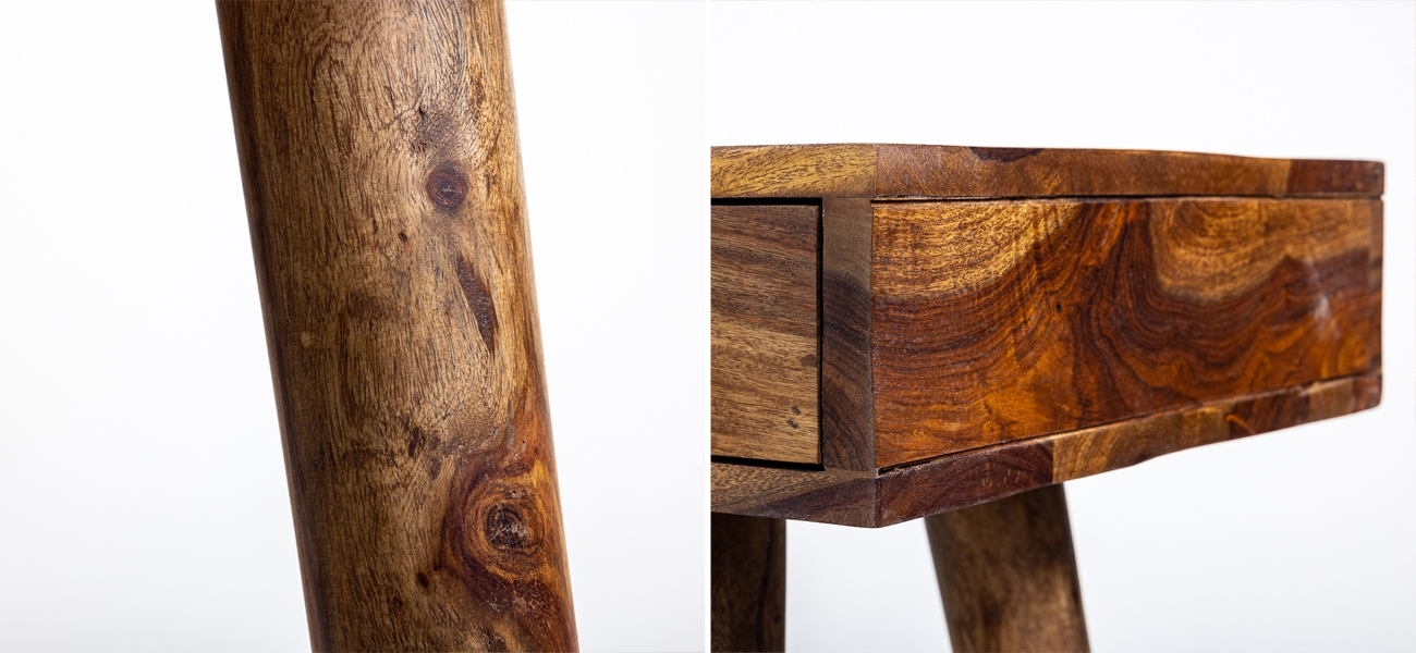 Консоль в скандинавском стиле Handmade Wooden - фото №2