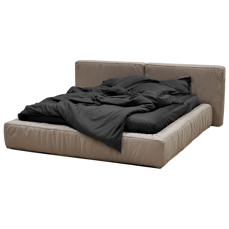 Кровать двуспальная с подъёмным механизмом Madelyn Bed Beige Gray Бежево-серый Кровать двуспальная с подъёмным механизмом Madelyn Bed Beige Gray Бежево-серый в Твери | Loft Concept