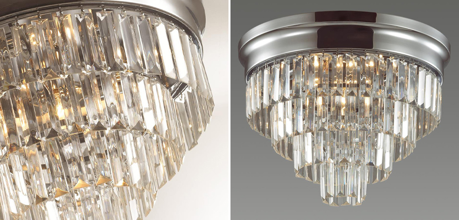 Хрустальная потолочная люстра Crystal Fountain Maxi Хром Хрустальная потолочная люстра Crystal Fountain Maxi Хром - Loft-Concept в Твери