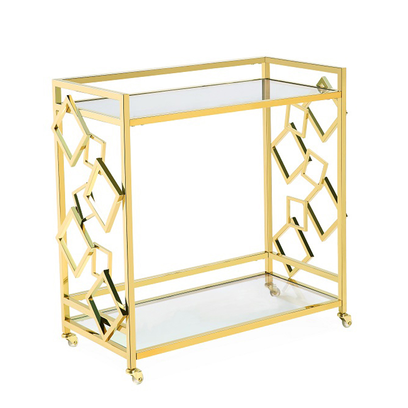 Приставной стол Serving Table gold Глянцевое золото Приставной стол Serving Table gold Глянцевое золото в Твери | Loft Concept