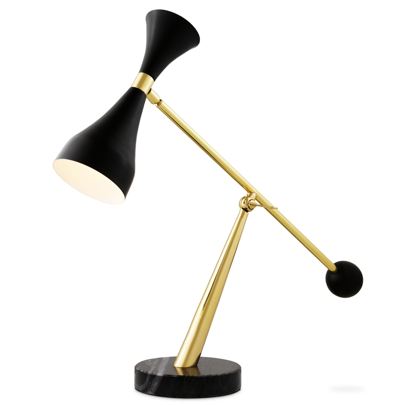 Настольная лампа Eichholtz Desk Lamp Cordero Черный Латунь Черный Мрамор Nero Настольная лампа Eichholtz Desk Lamp Cordero Черный Латунь Черный Мрамор Nero в Твери | Loft Concept