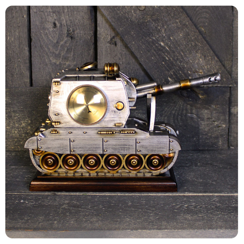 Часы Tank Clock Золотой Серебряный Часы Tank Clock Золотой Серебряный в Твери | Loft Concept