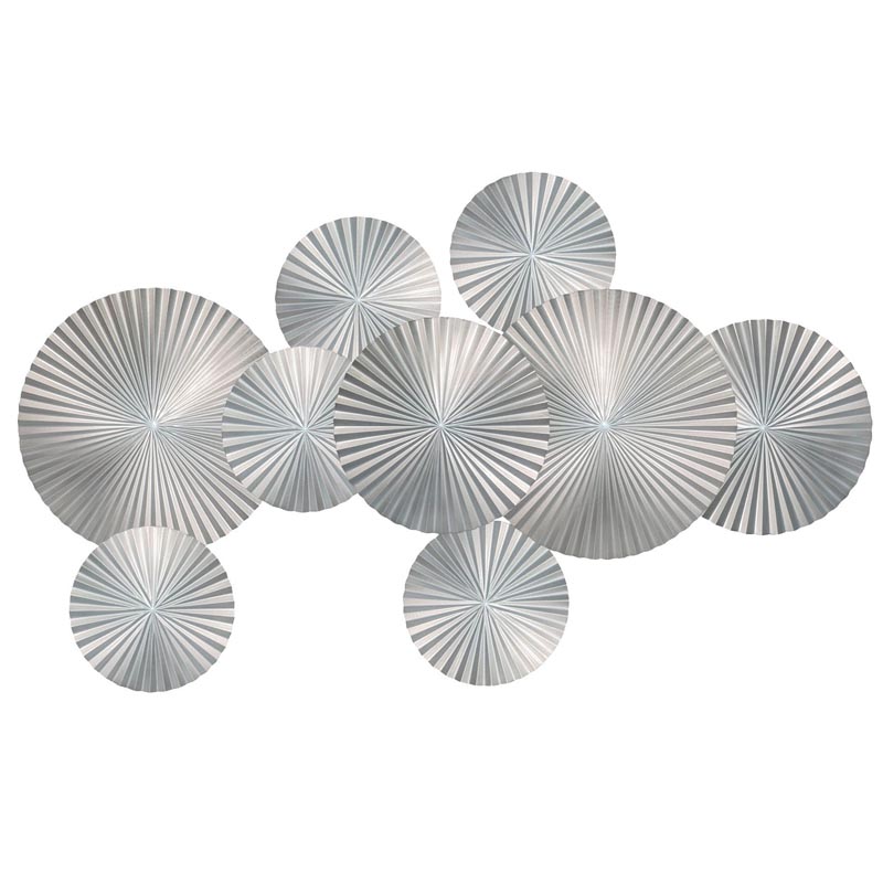 Арт-объект Apollo Silver Wall Plaque Disc 9 Серебряный Арт-объект Apollo Silver Wall Plaque Disc 9 Серебряный в Твери | Loft Concept