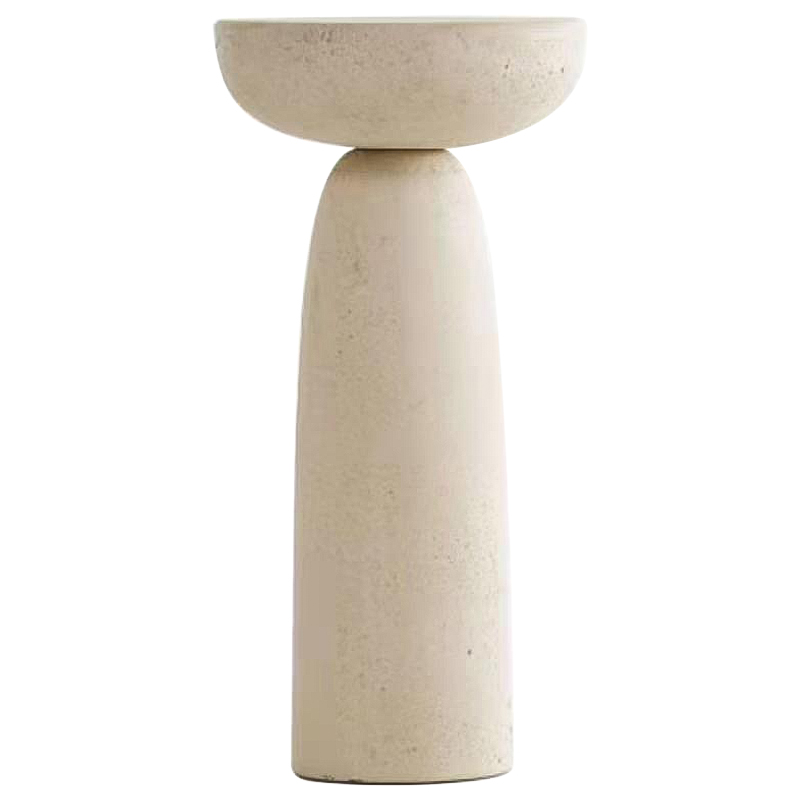 Приставной стол Tori Travertine Side Table Бежевый в Твери | Loft Concept 