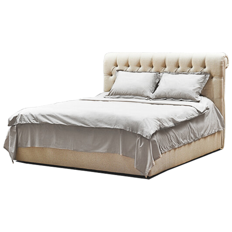 Кровать Beige Capitone Bed Бежевый в Твери | Loft Concept 