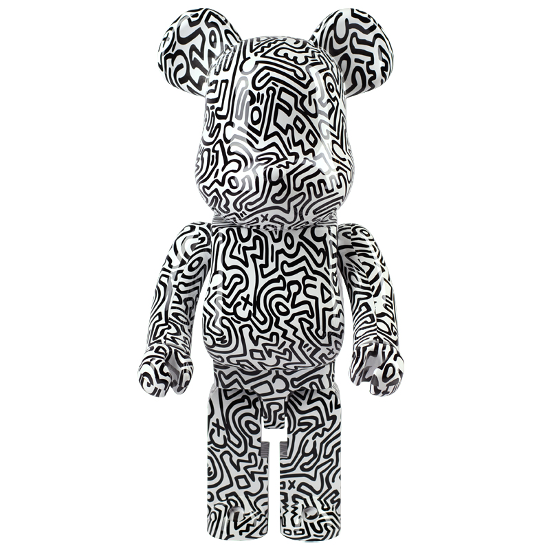 Статуэтка  Bearbrick Keith Haring Ver. 4 Черно-белый в Твери | Loft Concept 