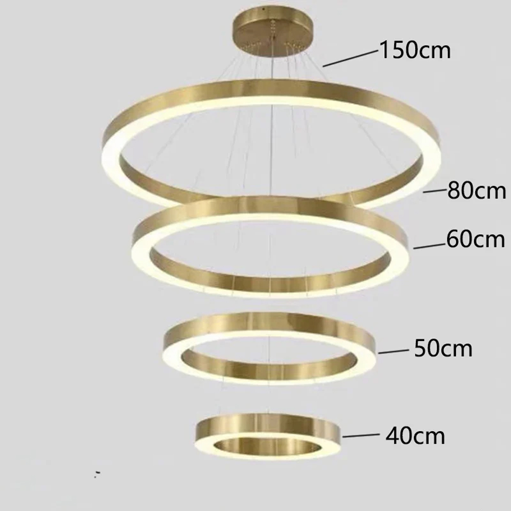 Люстра Light Ring Vertical Латунь в Твери