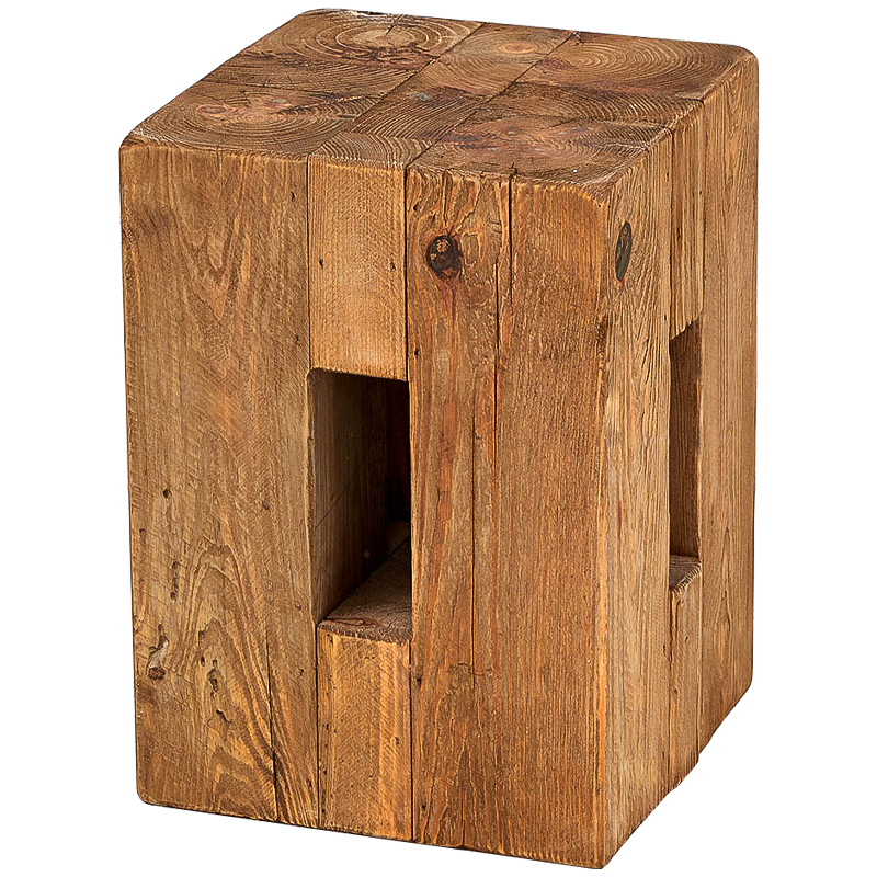 Приставной стол из массива сосны Harlee Wood Side Table Древесина Приставной стол из массива сосны Harlee Wood Side Table Древесина в Твери | Loft Concept