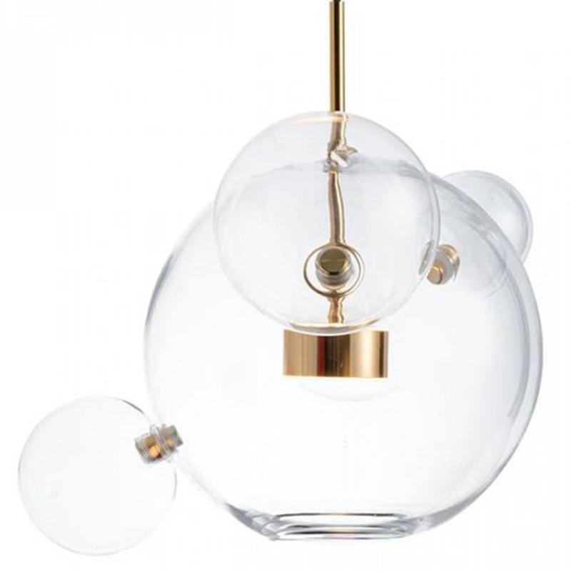 Подвесной Светильник Giopato & Coombes Bollr Pendant 4 BUBBLE LAMP золото Белый Золотой Прозрачное Стекло Подвесной Светильник Giopato & Coombes Bollr Pendant 4 BUBBLE LAMP золото Белый Золотой Прозрачное Стекло в Твери | Loft Concept