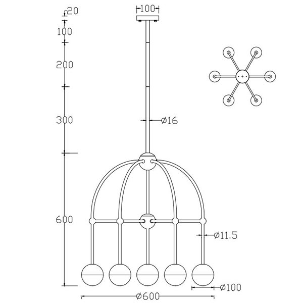 Люстра Heidy Bronze Chandelier 7 Люстра Heidy Bronze Chandelier 7 в Твери