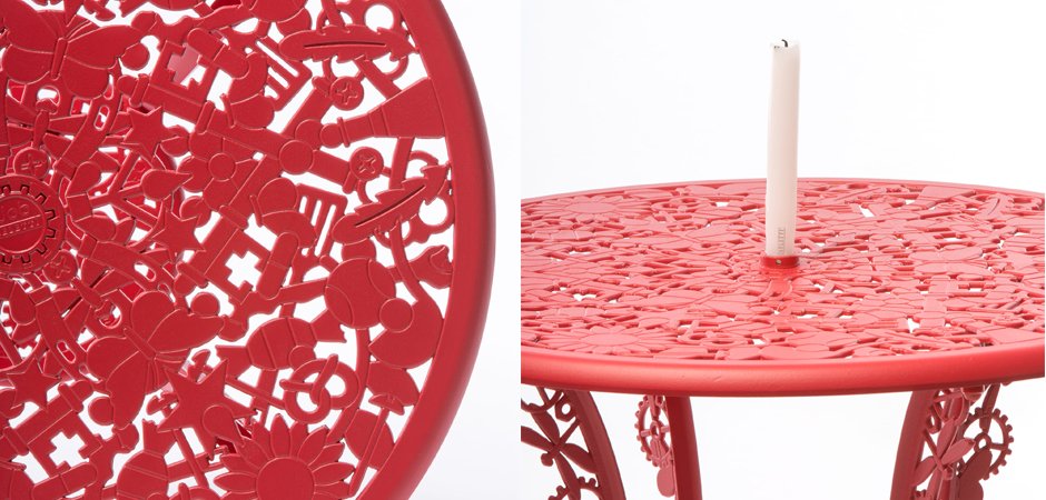 Обеденный стол Industry Collection ALUMINIUM TABLE – RED Обеденный стол Industry Collection ALUMINIUM TABLE – RED - Loft-Concept в Твери