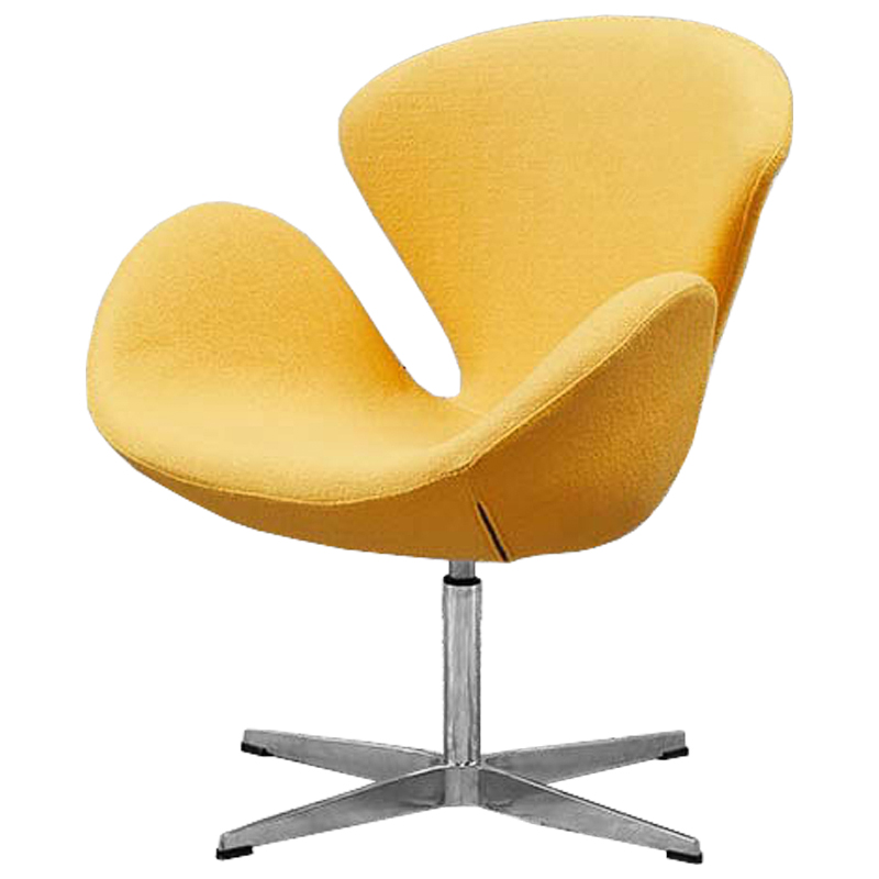 Кресло Swan Chair Yellow Желтый Хром Кресло Swan Chair Yellow Желтый Хром в Твери | Loft Concept