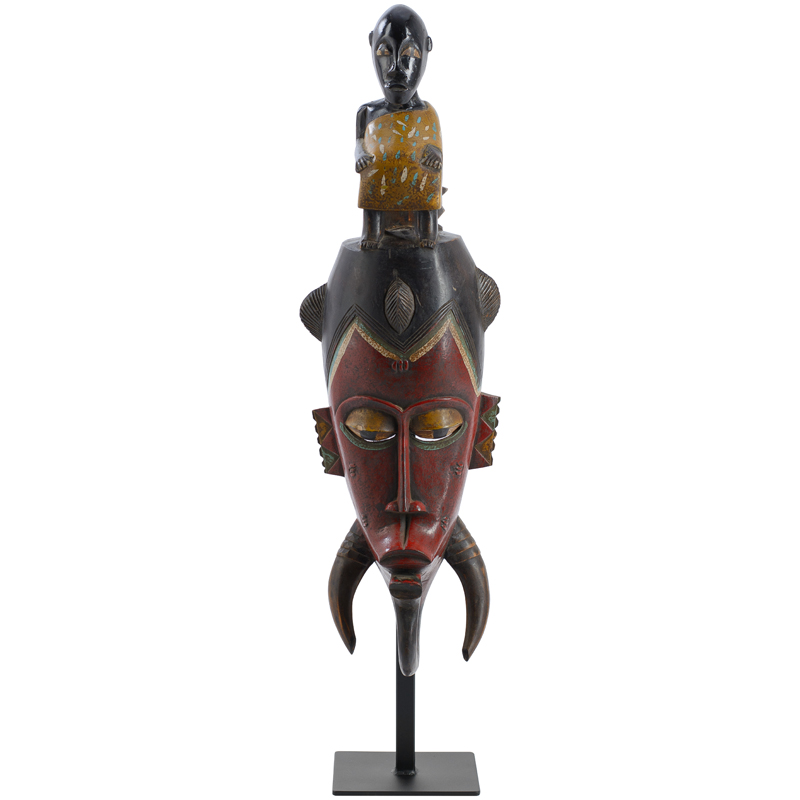 Маска Tanzanian chieftain Красный (Red) Черный Маска Tanzanian chieftain Красный (Red) Черный в Твери | Loft Concept