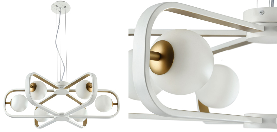Люстра Michele Ball Chandelier Gold 6 Люстра Michele Ball Chandelier Gold 6 - Loft-Concept в Твери