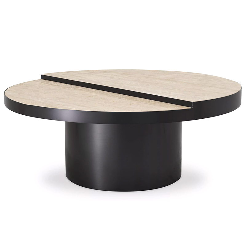 Кофейный стол Eichholtz Coffee Table Excelsior Песочный Черный Кофейный стол Eichholtz Coffee Table Excelsior Песочный Черный в Твери | Loft Concept