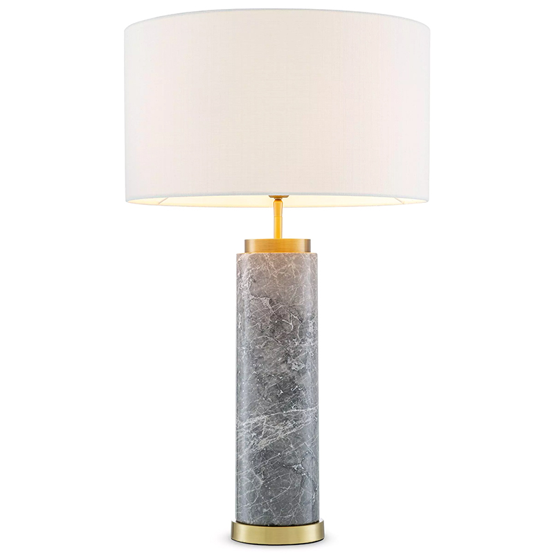 Настольная лампа Eichholtz Table Lamp Lxry Grey Marble Серый Латунь Белый Настольная лампа Eichholtz Table Lamp Lxry Grey Marble Серый Латунь Белый в Твери | Loft Concept