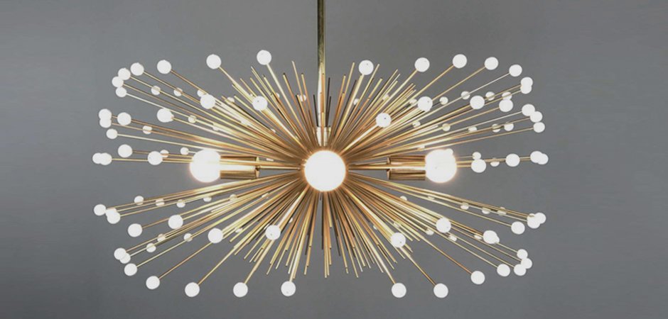 White Beaded Urchin Chandelier Sputnik White Beaded Urchin Chandelier Sputnik - Loft-Concept в Твери