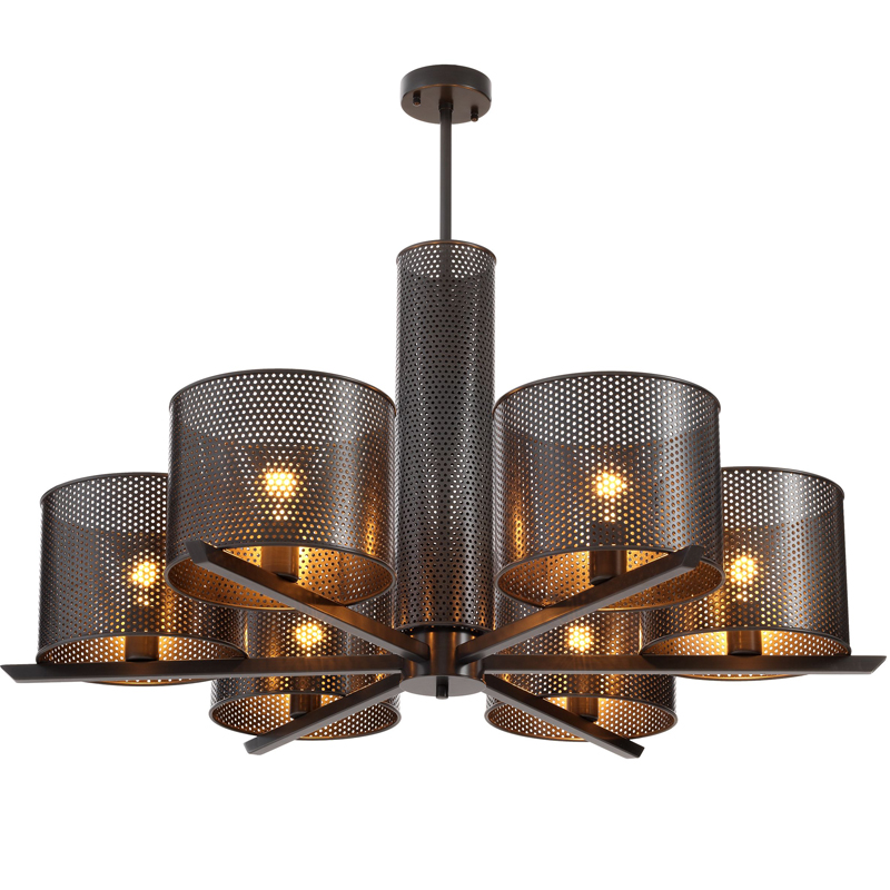 Люстра Eichholtz Chandelier Morrison Bronze Темная бронза Люстра Eichholtz Chandelier Morrison Bronze Темная бронза в Твери | Loft Concept