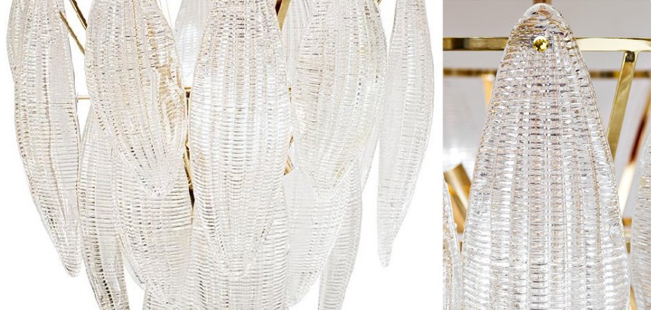 Textured glass Chandelier Textured glass Chandelier - Loft-Concept в Твери