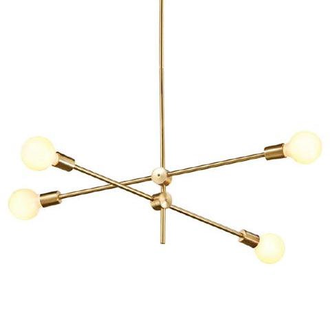Люстра Cliff Pendant 4 плафона Золотой Люстра Cliff Pendant 4 плафона Золотой в Твери | Loft Concept